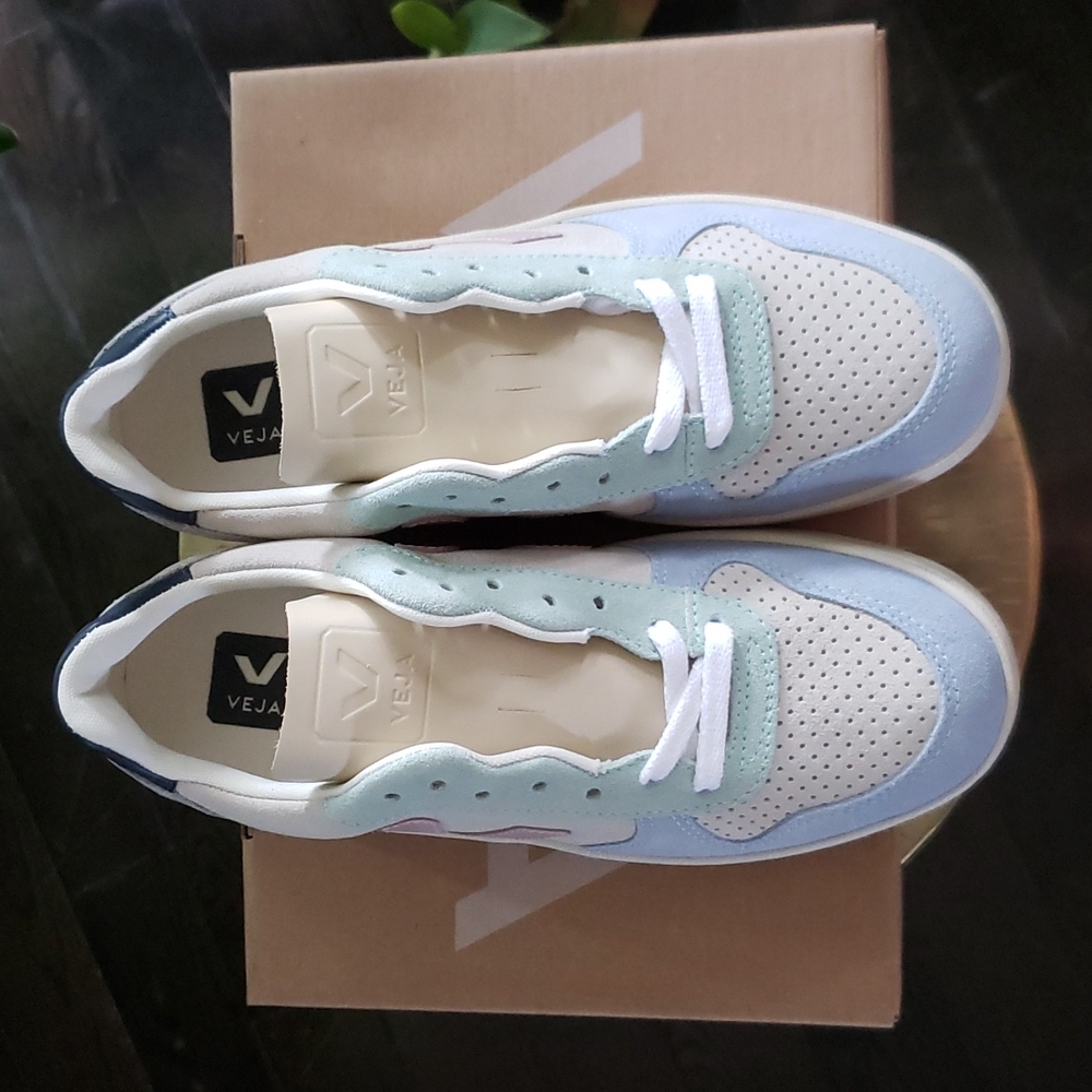 Veja V-10 Suede Sneakers - Picture 8 of 17